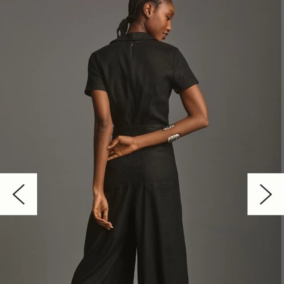 Black Maeve wide leg jumpsuit - Picture 3 of 5